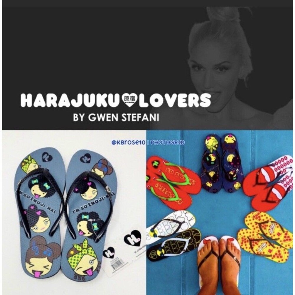 Hara Huku Lovers 💕Gwen Stefani FlipFlops